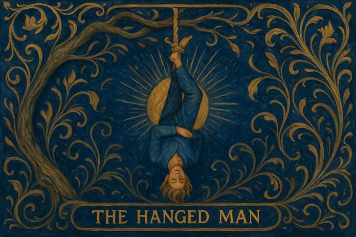 De Gehangene en de Maan: Inzicht door Reflectie in de Tarot