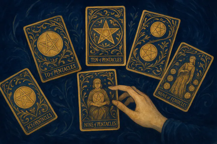 De betekenis van de Pentakels in tarot voor carrière en financiën