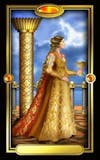 Gilded Tarot - Bekers Koningin