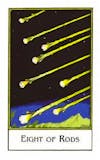 New Paladini Tarot - Eight of Wands