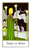 New Paladini Tarot - Three of Wands