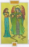 Winged Spirit Tarot - Pentakels Zes