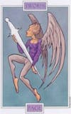 Winged Spirit Tarot - Zwaarden Page